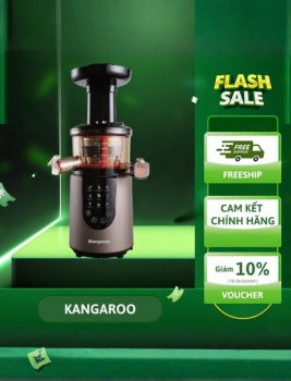 Máy ép chậm Kangaroo KG180SJD, ép chậm êm ái, giữ vitamin tối đa